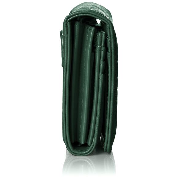 Buxton Rose Garden Expandable Clutch Green - Picture 3 of 5